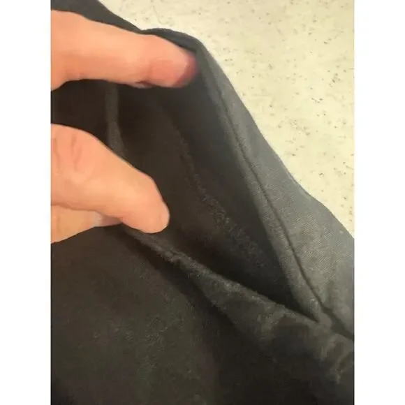 Trina Turk x I.N.C. Linen Blend Lace-Up Dress BLACK XL POCKETS Casual Slvls A42 - Picture 8 of 8